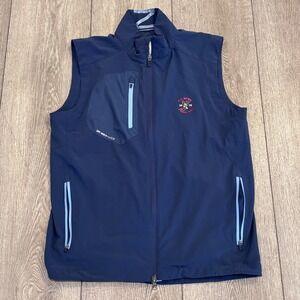 Zero Restriction Golf Vest Mens Small Blue US Open Winged Foot Full Zip Athletic